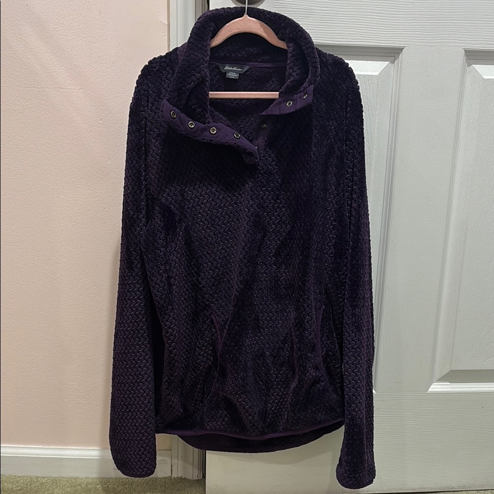 Eddie Bauer Rich Purple Fleece Jacket